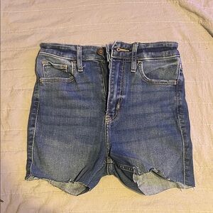 Hollister Women's Denim Cutoff Shorts - Blue